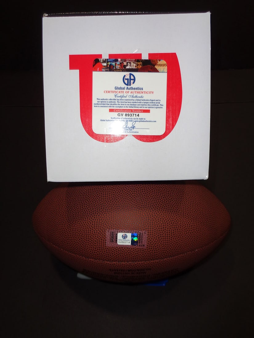 J.J. Watt Houston Texans Autographed Wilson Football coa - 2