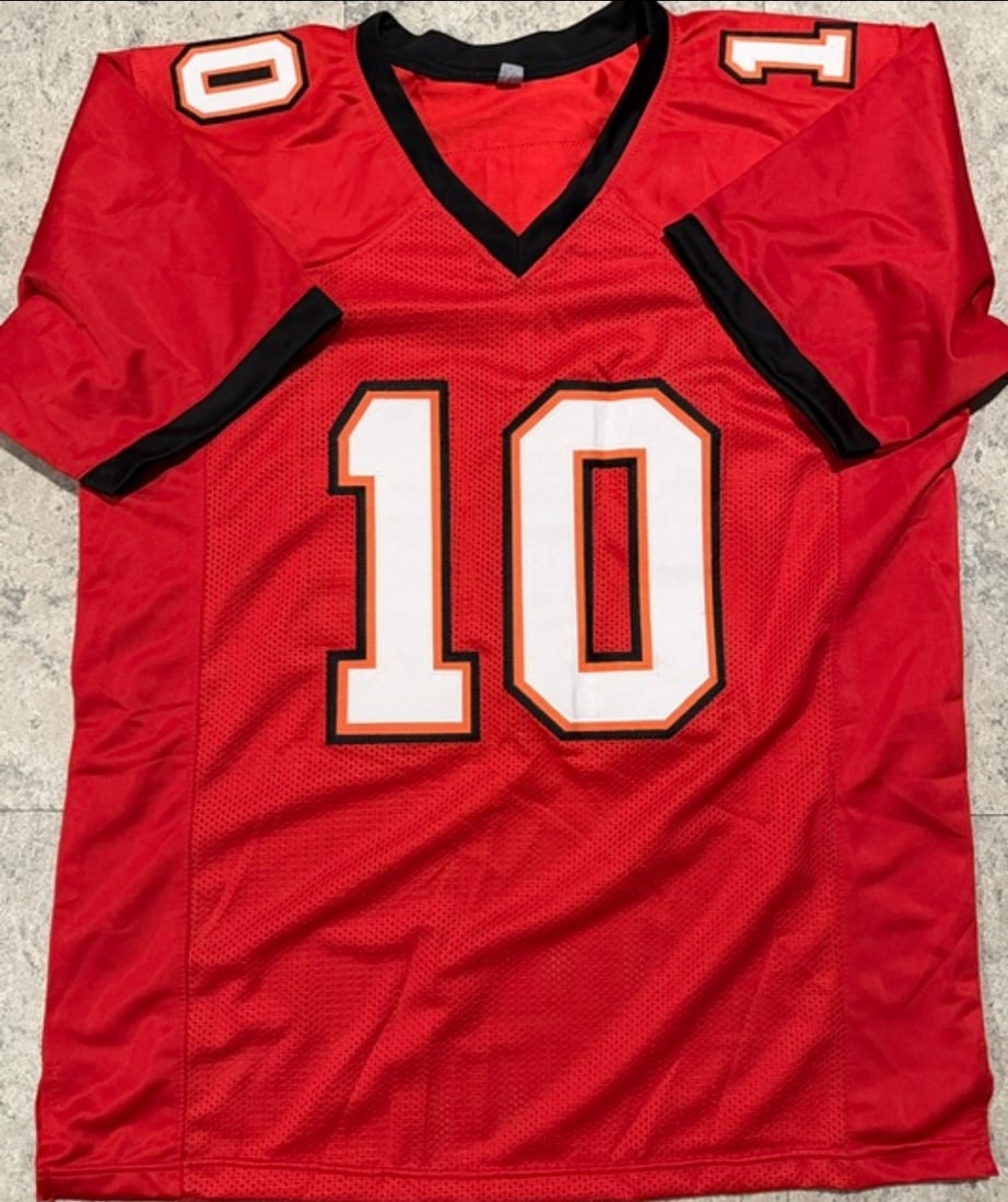 Shawn King Tampa Bay Buccaneers Autographed Custom Football Style Jersey JSA Hologram - 3