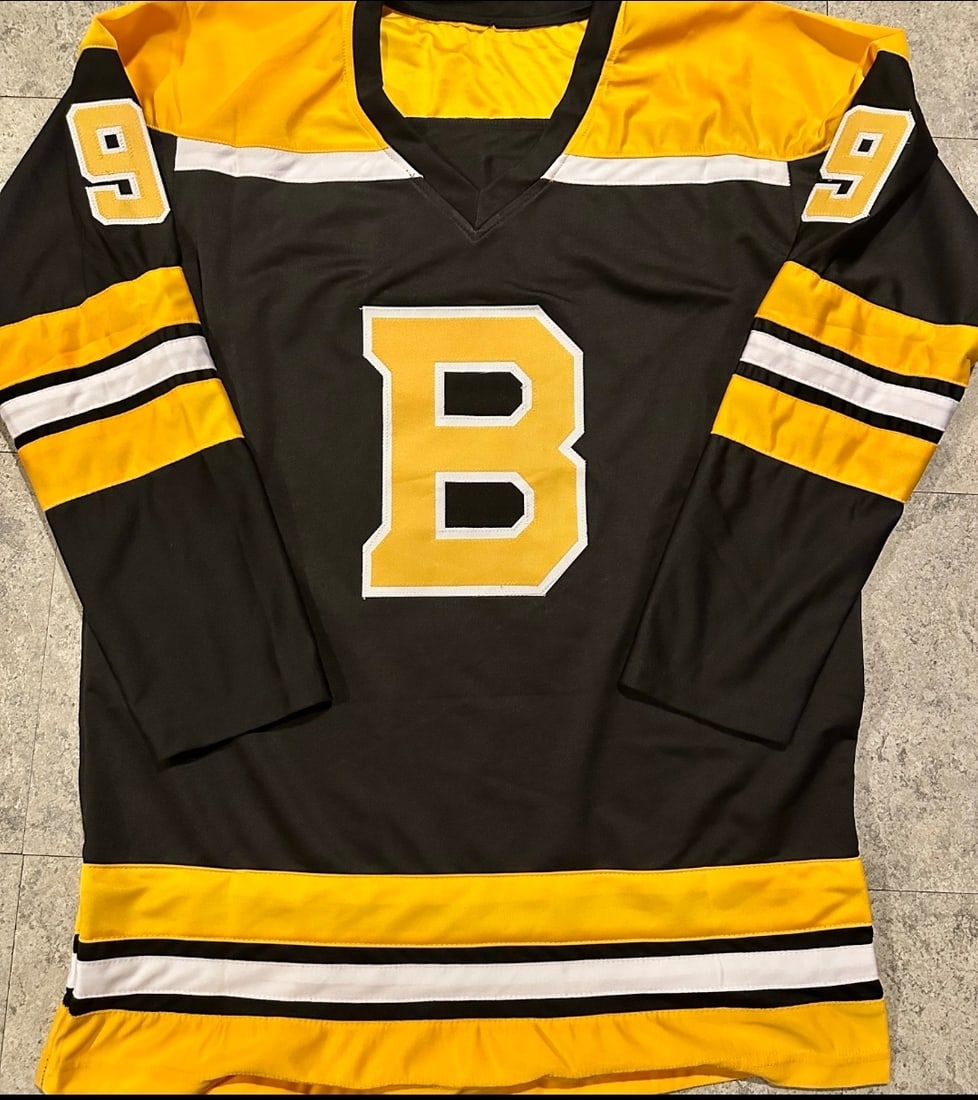 Johnny Bucyk Boston Bruins Autographed & Ins Custom Hockey Jersey JSA coa - 3