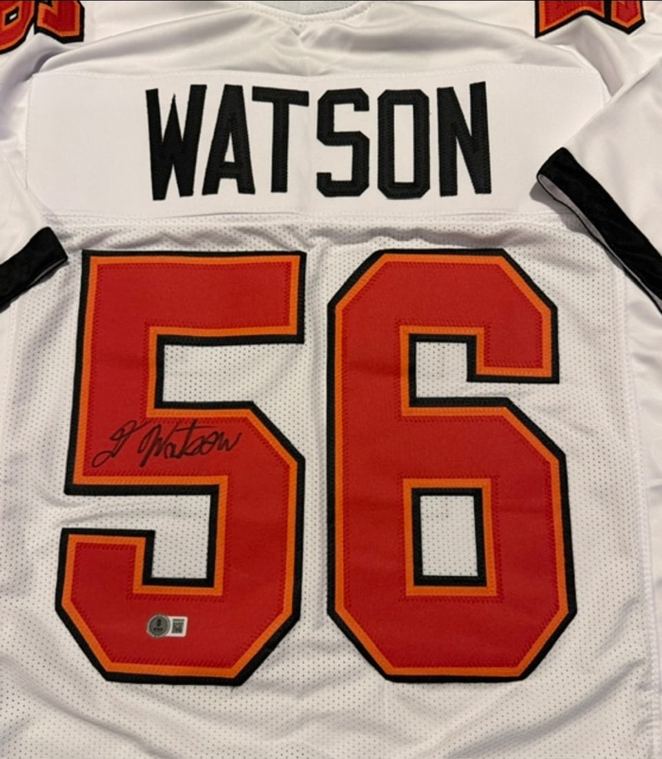 Dekoda Watson Tampa Bay Buccaneers Autographed Custom Football Jersey Beckett Hologram - 2