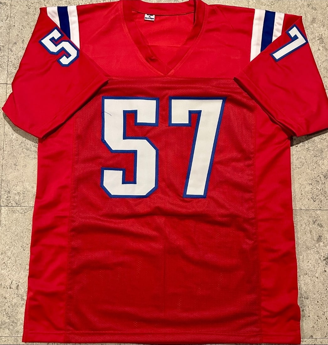 Steve Nelson New England Patriots Autographed Custom Football Jersey JSA Hologram - 3