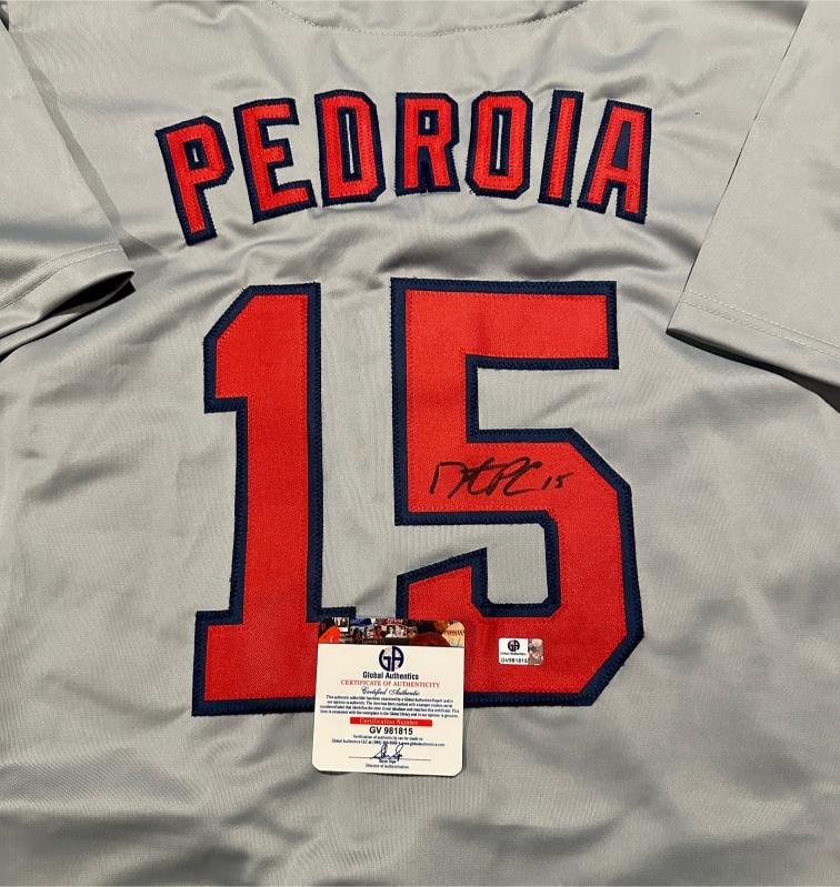 Dustin Pedroia Boston Red Sox Autographed Custom Baseball Jersey coa - 2
