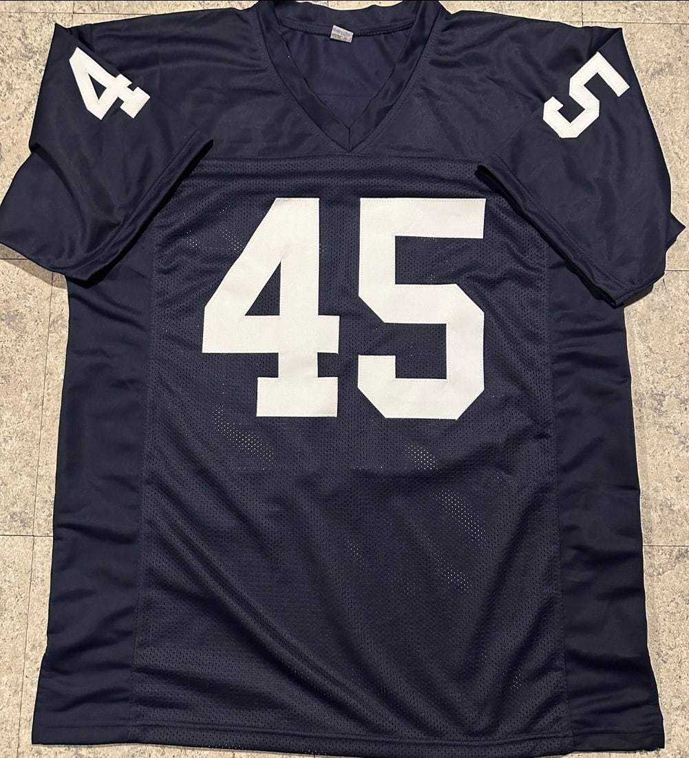 Rudy Ruettiger Notre Dame Fighting Irish Autographed Custom Football Jersey JSA Hologram - 3