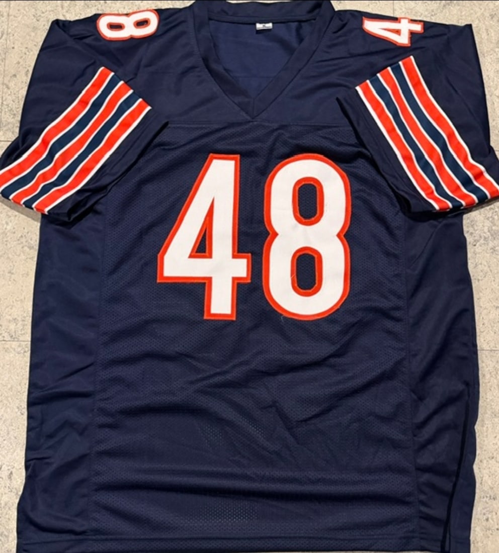 D'Marco Jackson Chicago Bears Autographed Custom Football Style Jersey JSA Hologram - 3