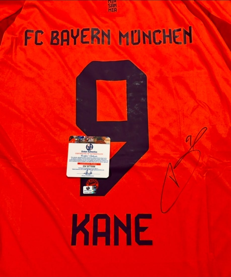 Harry Kane FC Bayern Munchen 2024-25 Adidas Home Soccer Jersey coa - 2