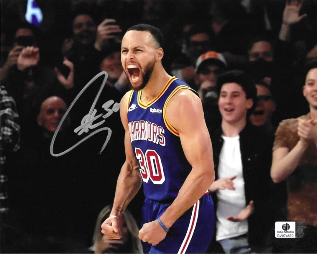 Stephen Curry Golden State Warriors Autographed 8x10 Photo coa: Stephen Curry Golden State Warriors Autographed 8x10 Photo GA coa - Autograph Location & coa # may vary