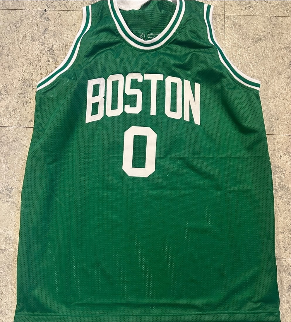 Jayson Tatum Boston Celtics Autographed Custom Basketball Jersey coa - 3