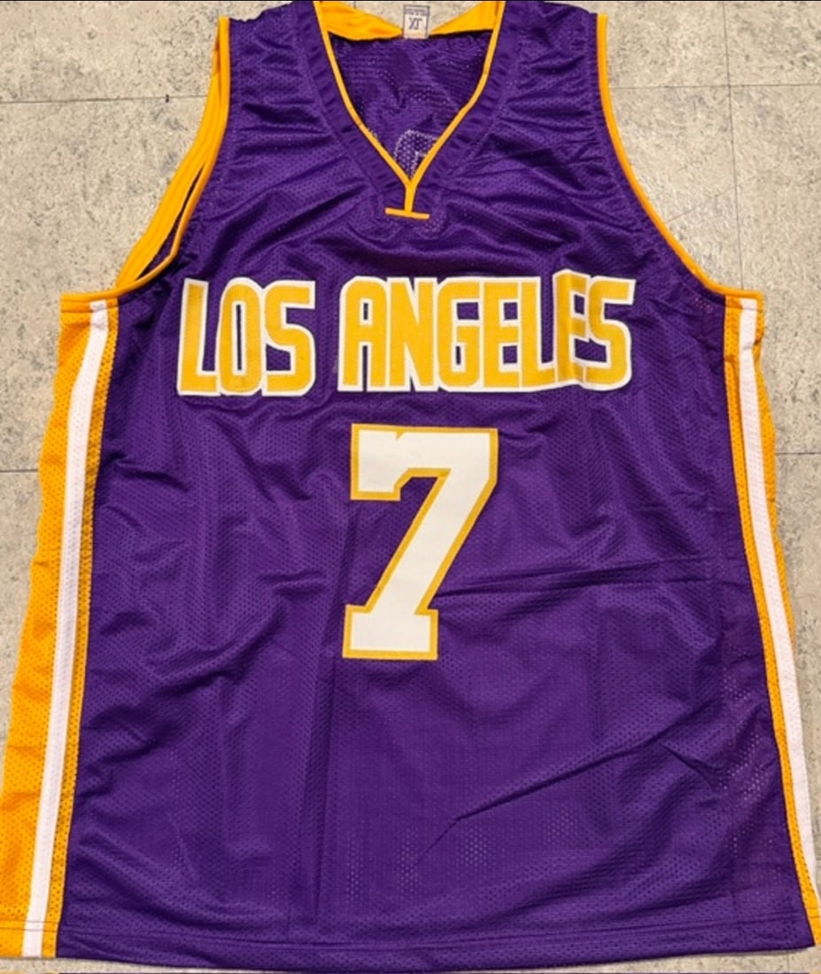 Lamar Odom Los Angeles Lakers Autographed Custom Basketball Style Jersey JSA Hologram - 3