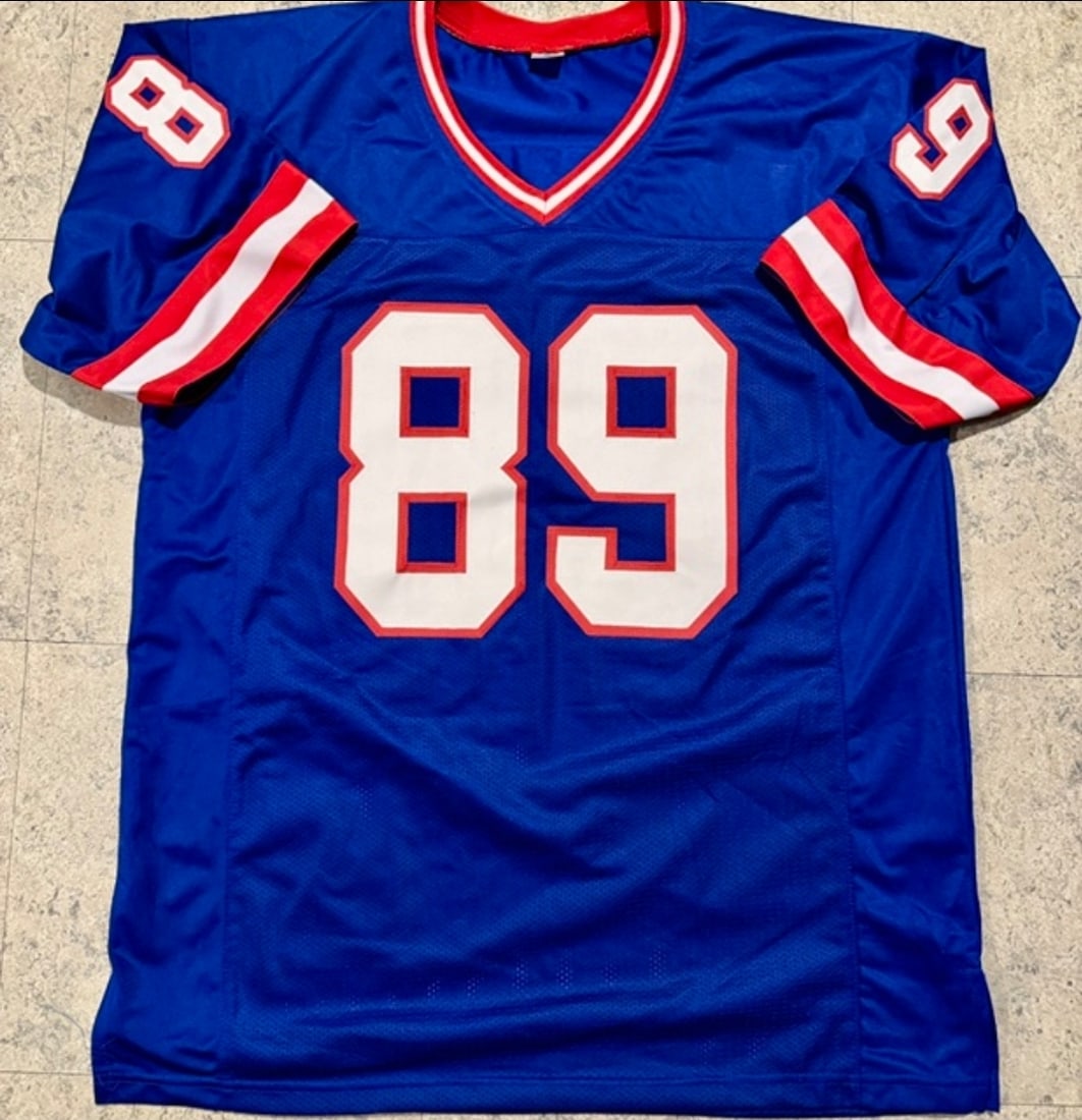 Mark Bavaro New York Giants Autographed Custom Football Jersey JSA Hologram - 3
