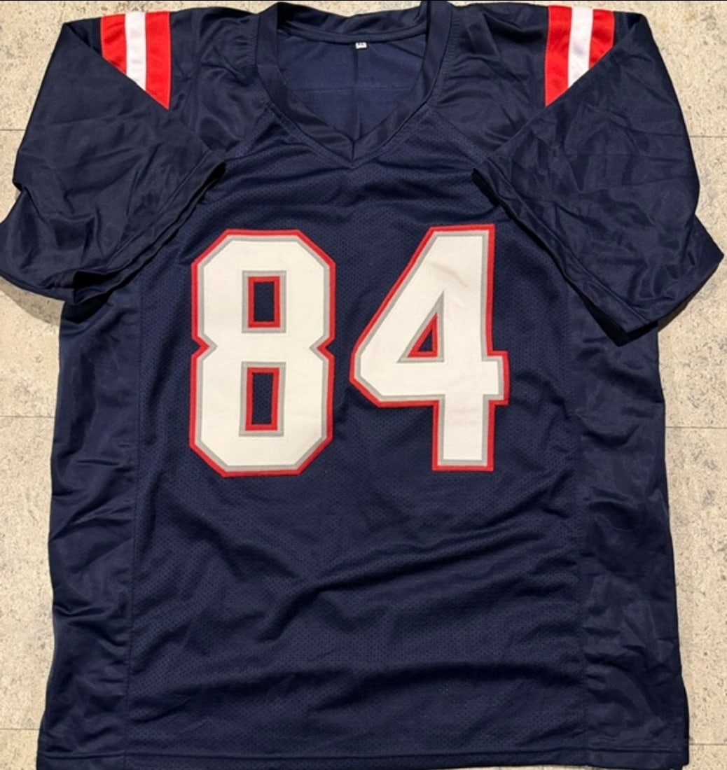 Kendrick Bourne New England Patriots Autographed Custom Football Jersey JSA Hologram - 3