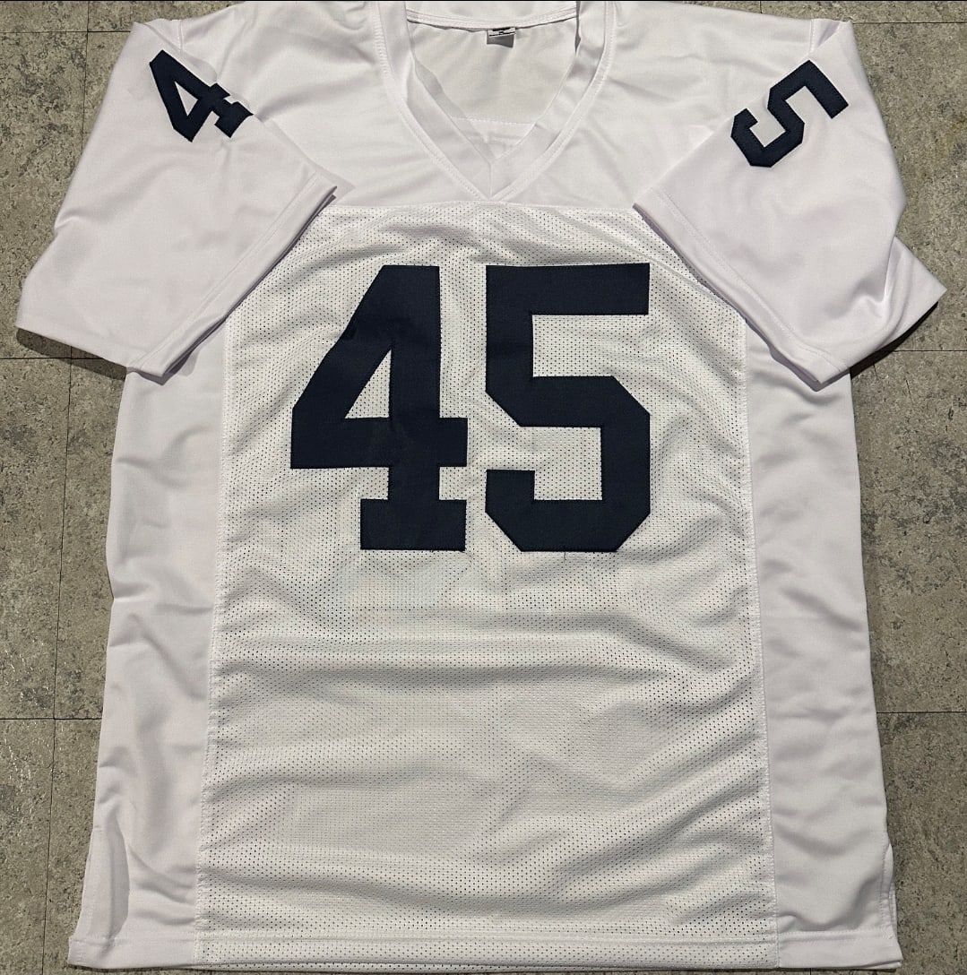 Rudy Ruettiger Notre Dame Fighting Irish Autographed Custom Football Jersey JSA Hologram - 3