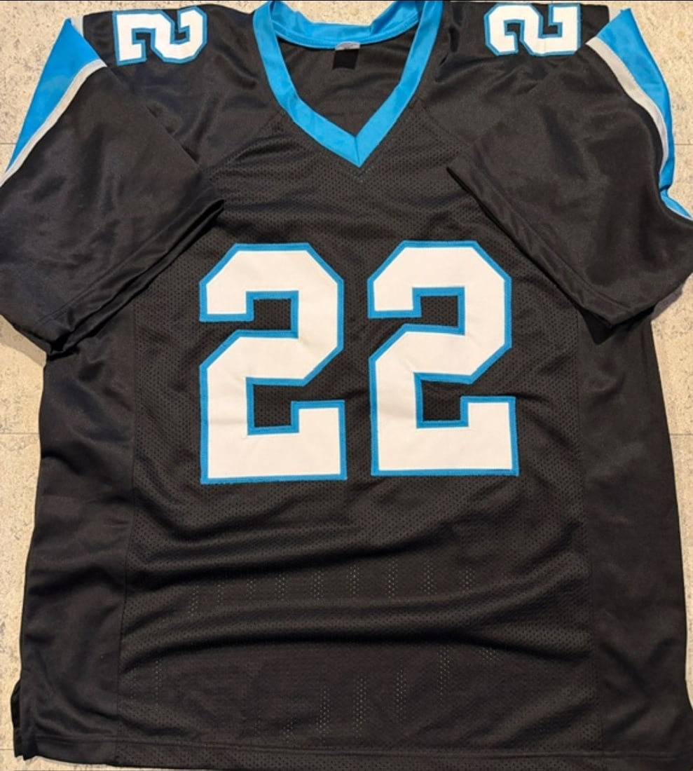Jammie Robinson Carolina Panthers Autographed Custom Football Style Jersey JSA Sticker Only - 3