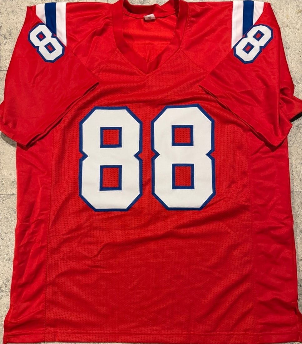 Mike Gesicki New England Patriots Autographed Custom Football Jersey JSA Hologram - 3