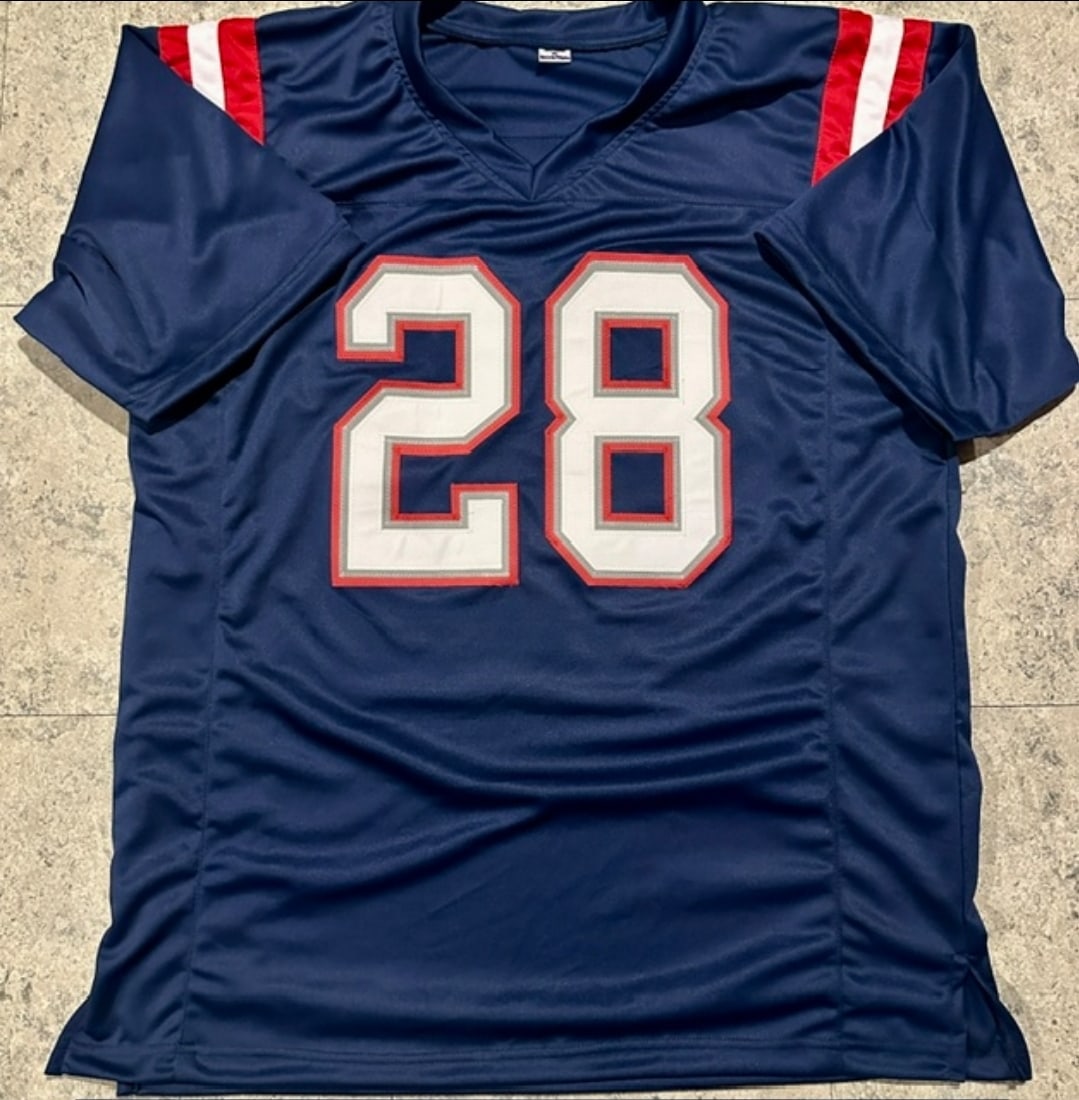 James White New England Patriots Autographed & Inscr Custom Football Jersey JSA HOLOGRAM - 3