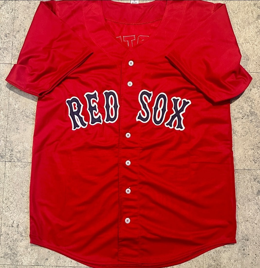David Ortiz Boston Red Sox Autographed Custom Baseball Jersey coa - 3