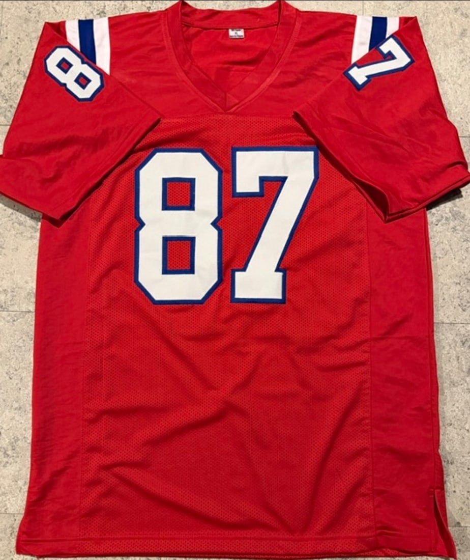 Rob Gronkowski New England Patriots Autographed Custom Football Jersey coa - 3