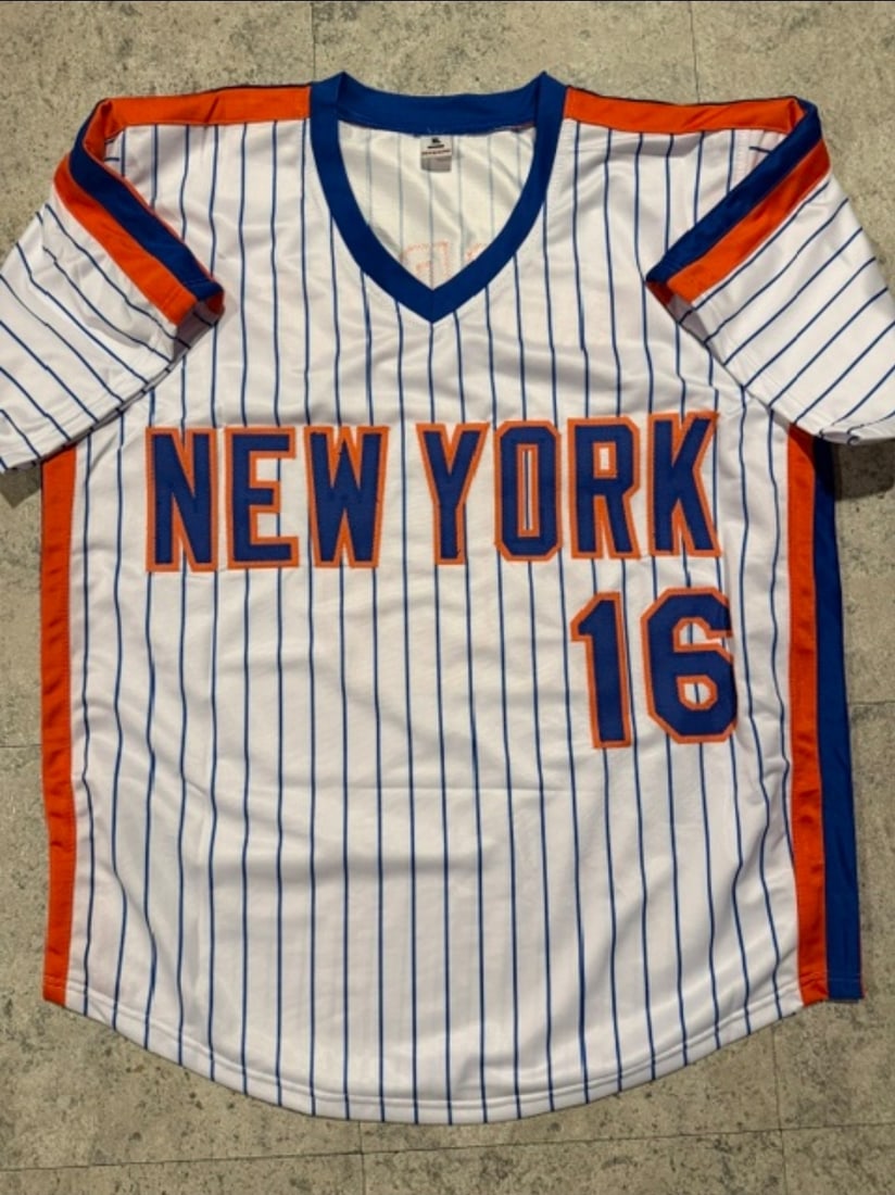 Dwight Gooden New York Mets Autographed Custom Baseball Style Jersey JSA Hologram - 3