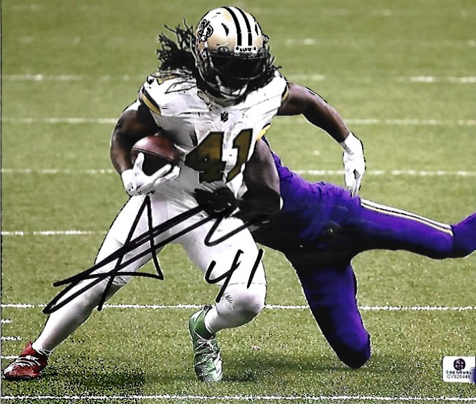Alvin Kamara New Orleans Saints Autographed 8x10 Photo coa: Alvin Kamara New Orleans Saints Autographed 8x10 Photo GA coa - Autograph Location & coa # may vary
