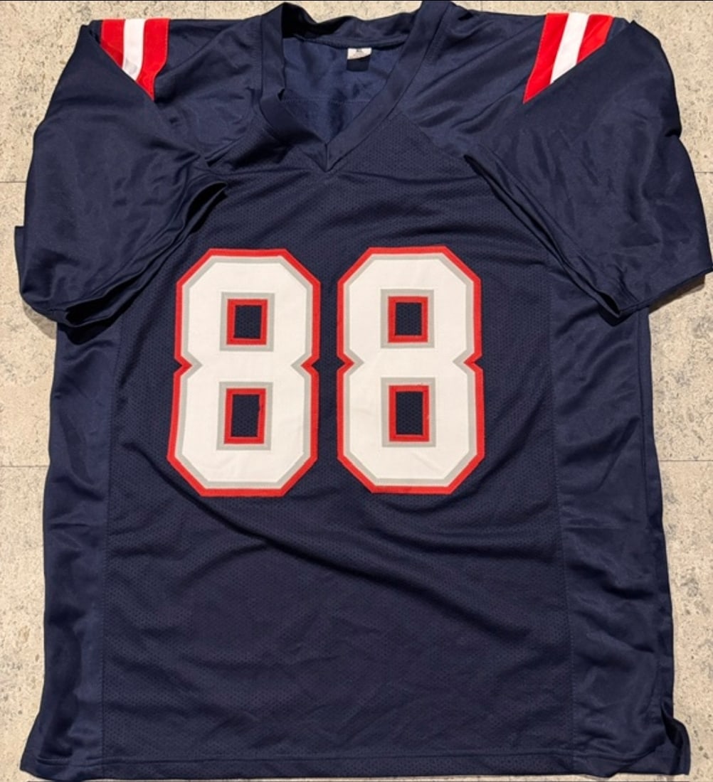 Mike Gesicki New England Patriots Autographed Custom Football Jersey JSA Sticker ONLY - 3