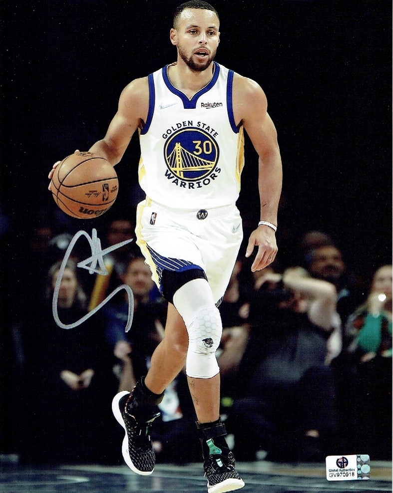 Stephen Curry Golden State Warriors Autographed 8x10 Photo coa: Stephen Curry Golden State Warriors Autographed 8x10 Photo GA coa