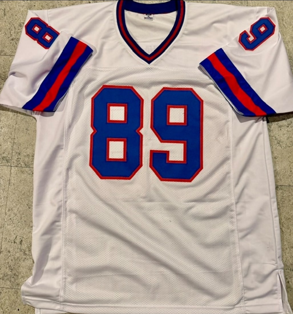 Mark Bavaro New York Giants Autographed Custom Football Jersey JSA Hologram - 3