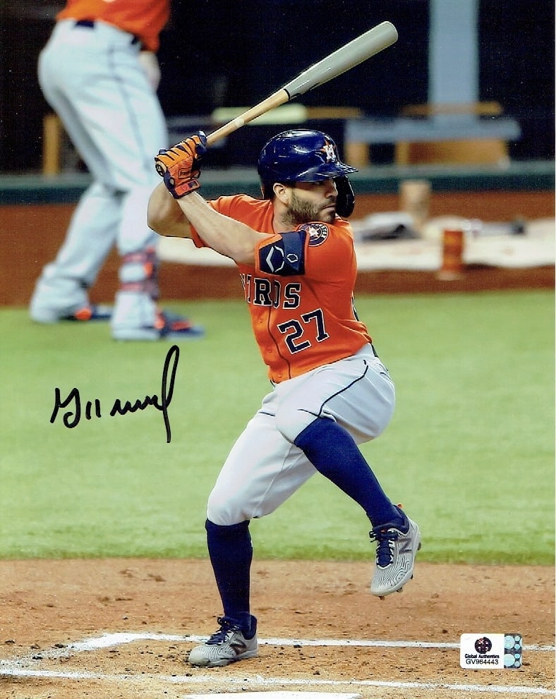 Jose Altuve Houston Astros Autographed 8x10 Photo coa (1 of 2)