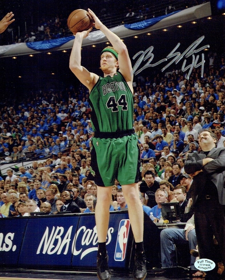 Brian Scalabrine Boston Celtics Autographed 8x10 Photo coa: Brian Scalabrine Boston Celtics Autographed 8x10 Photo Full Time coa