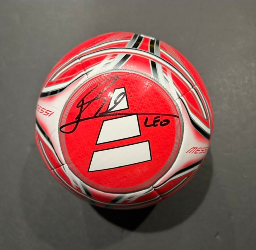 Lionel Messi Inter Miami CF Autographed Adidas Soccer Ball coa: Lionel Messi Inter Miami CF Autographed Adidas Soccer Ball GA coa - Autograph Location & coa # may vary