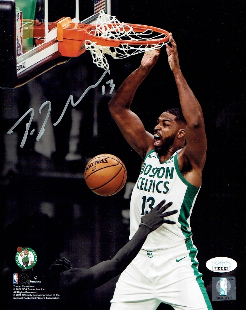 Tristan Thompson Boston Celtics Autographed 8x10 Photo JSA coa: Tristan Thompson Boston Celtics Autographed 8x10 Photo JSA Witnessed coa