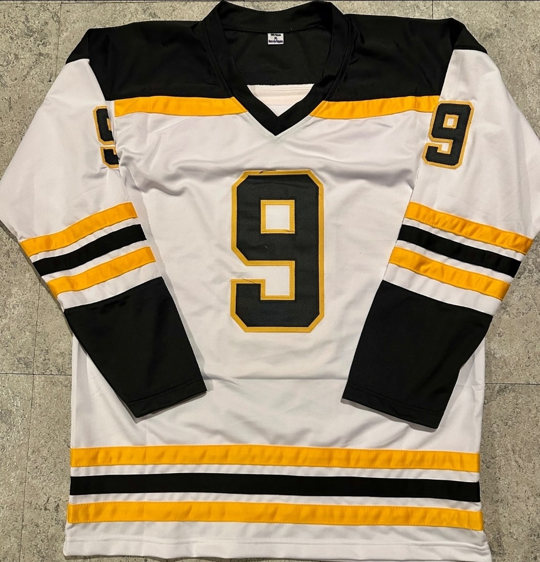 Johnny Bucyk Boston Bruins Autographed & Ins Custom Hockey Jersey JSA coa - 3