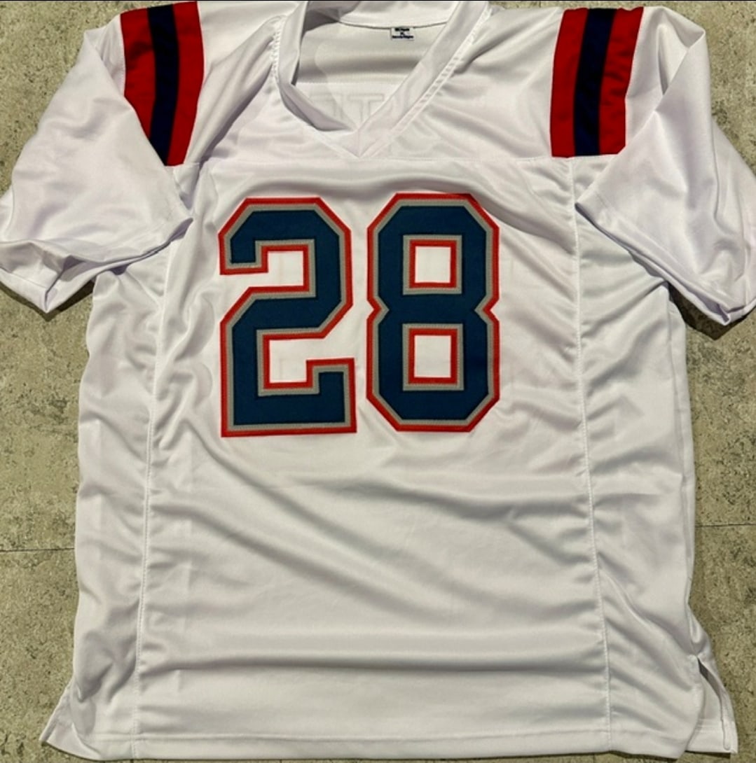 James White New England Patriots Autographed & Inscr Custom Football Jersey JSA HOLOGRAM - 3