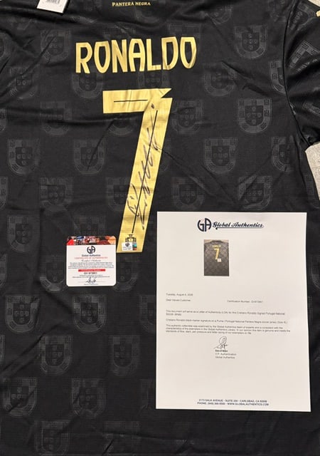 Cristiano Ronaldo Portugal Autographed 2025-26 Puma Special Edition Soccer Jersey LOA - 3