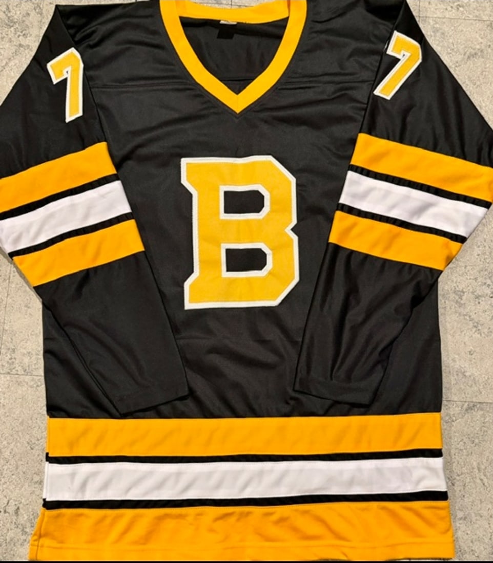 Ray Bourque Boston Bruins Autographed & Insc Custom Hockey Jersey JSA Hologram - 3
