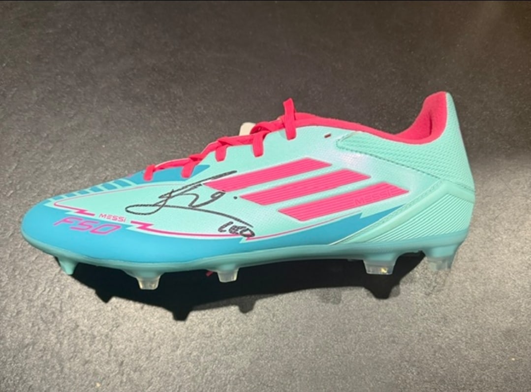 Lionel Messi Inter Miami CF Autographed Adidas Soccer Cleat coa (1 of 2)
