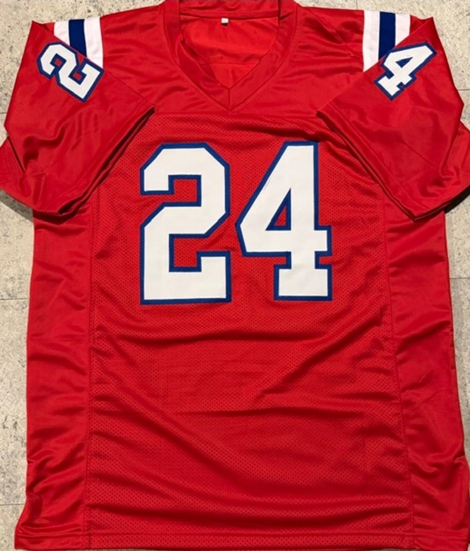 Ty Law New England Patriots Autographed & Inscribed Custom Football Jersey coa - 3