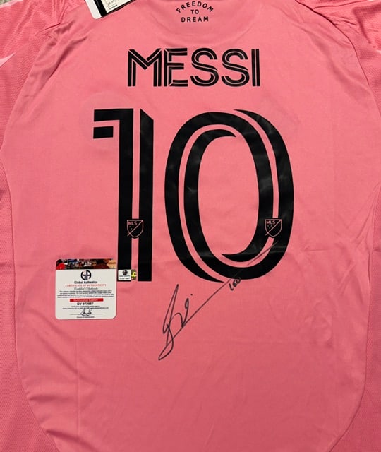 Lionel Messi Inter Miami FC Autographed 2025-26 Adidas Home Soccer Jersey LOA - 2