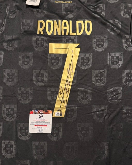 Cristiano Ronaldo Portugal Autographed 2025-26 Puma Special Edition Soccer Jersey LOA - 2