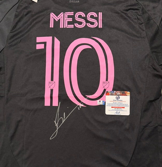 Lionel Messi Inter Miami FC Autographed 2024 Adidas Away Soccer Jersey LOA - 2