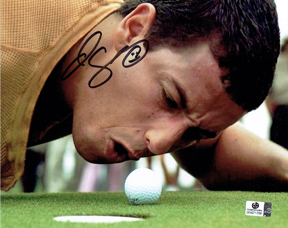 Adam Sandler Happy Gilmore Autographed 8x10 Photo coa: Adam Sandler Happy Gilmore Autographed 8x10 Photo GA coa