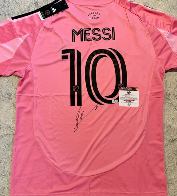 Lionel Messi Inter Miami FC Autographed 2025-26 Adidas Home Soccer Jersey LOA - 2