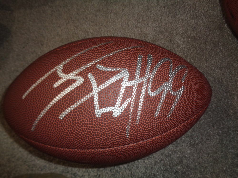 J.J. Watt Houston Texans Autographed Wilson Football coa: J.J. Watt Houston Texans Autographed Wilson Football GA coa - Autograph Location & coa # may vary