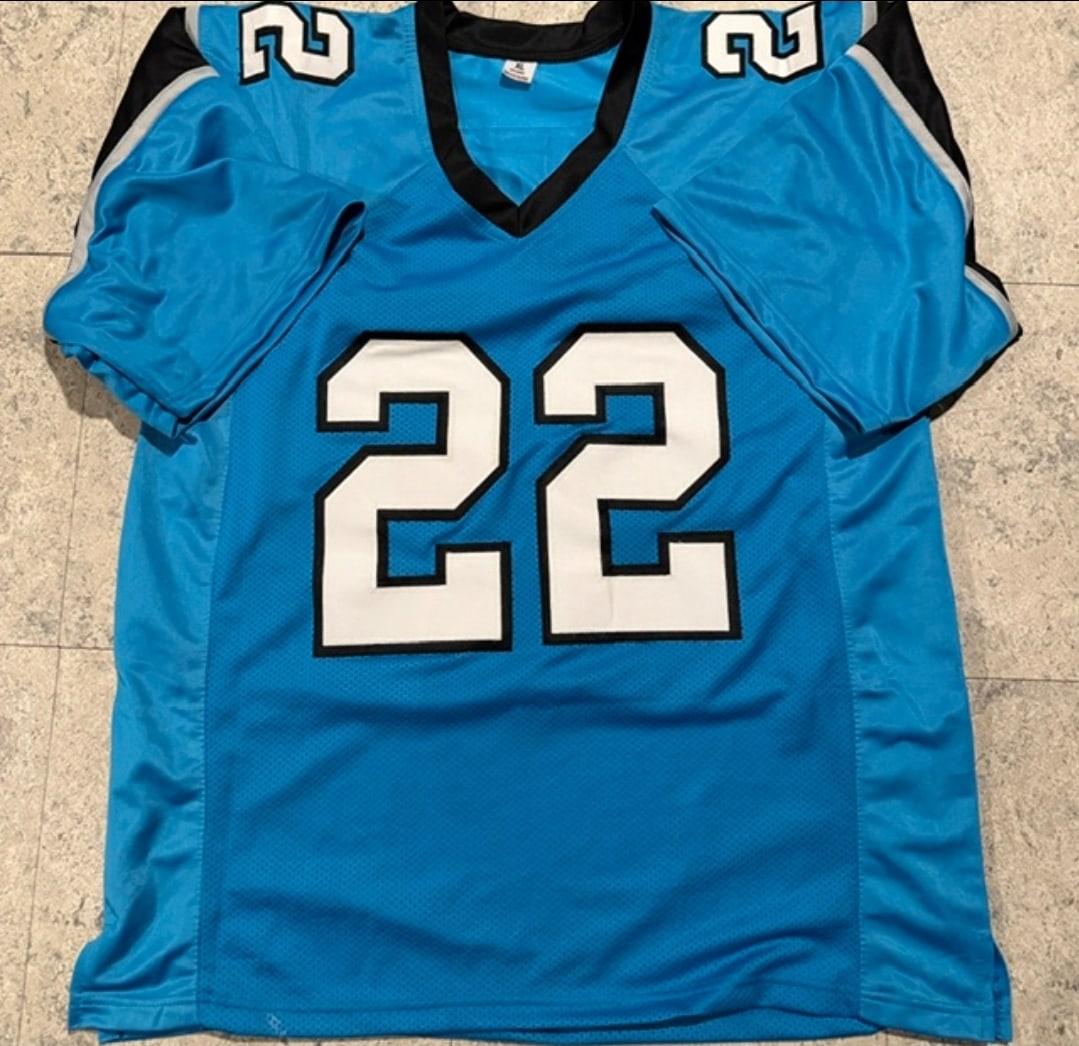 Jammie Robinson Carolina Panthers Autographed Custom Football Style Jersey JSA Sticker Only - 3