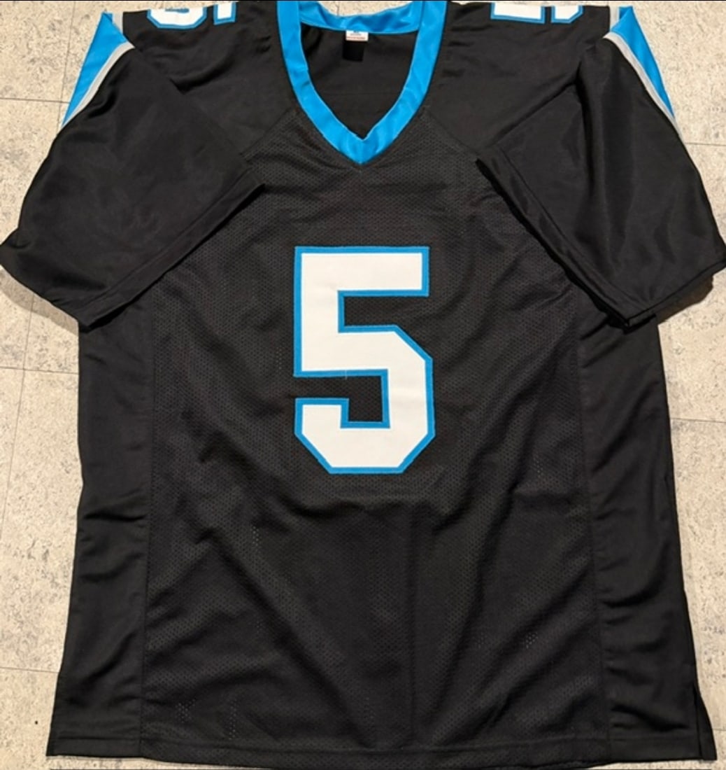 Diontae Johnson Carolina Panthers Autographed Custom Football Style Jersey JSA Sticker Only - 3