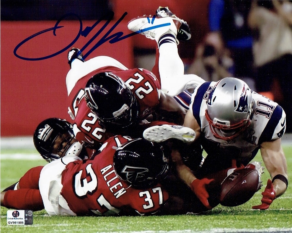Julian Edelman New England Patriots Autographed 8x10 Photo coa: Julian Edelman New England Patriots Autographed 8x10 Photo GA coa