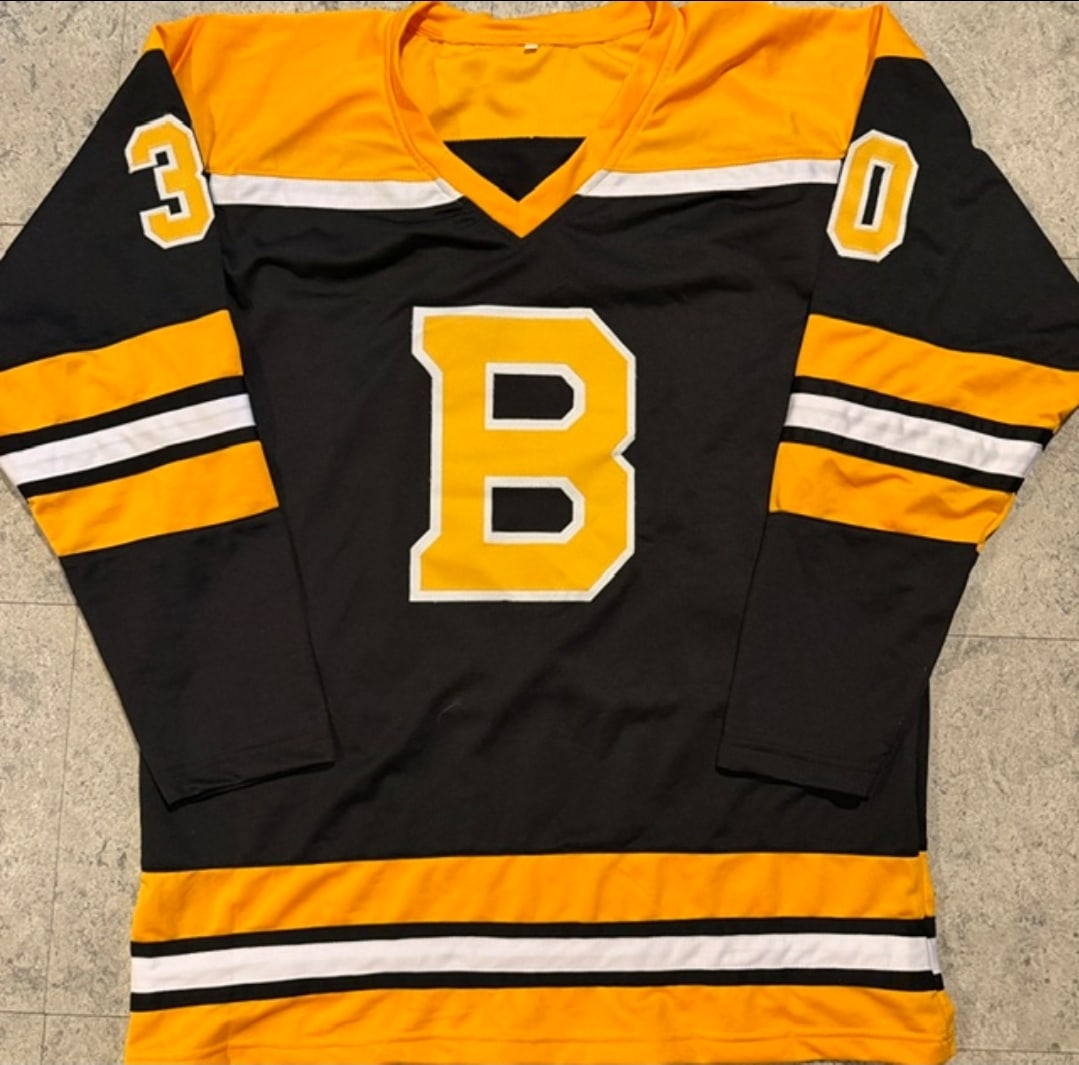 Gerry Cheevers Boston Bruins Autographed & Insc Custom Hockey Jersey JSA Hologram - 3