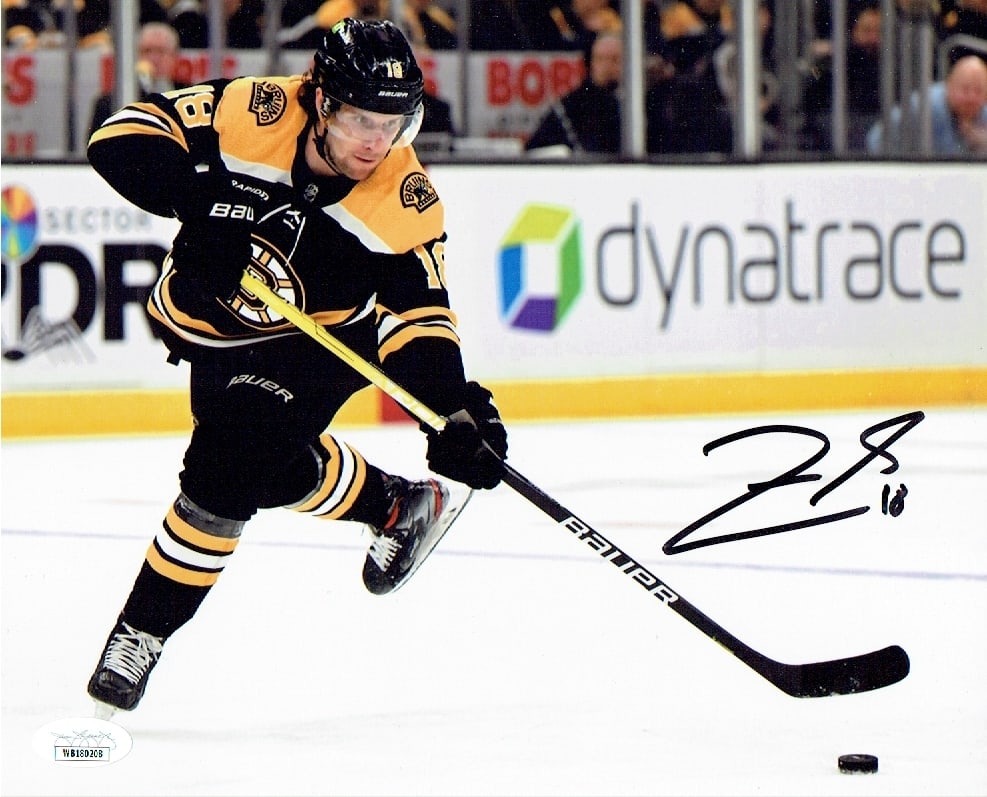 Pavel Zacha Boston Bruins Autographed 8x10 Photo JSA coa: Pavel Zacha Boston Bruins Autographed 8x10 Photo JSA Witnessed coa