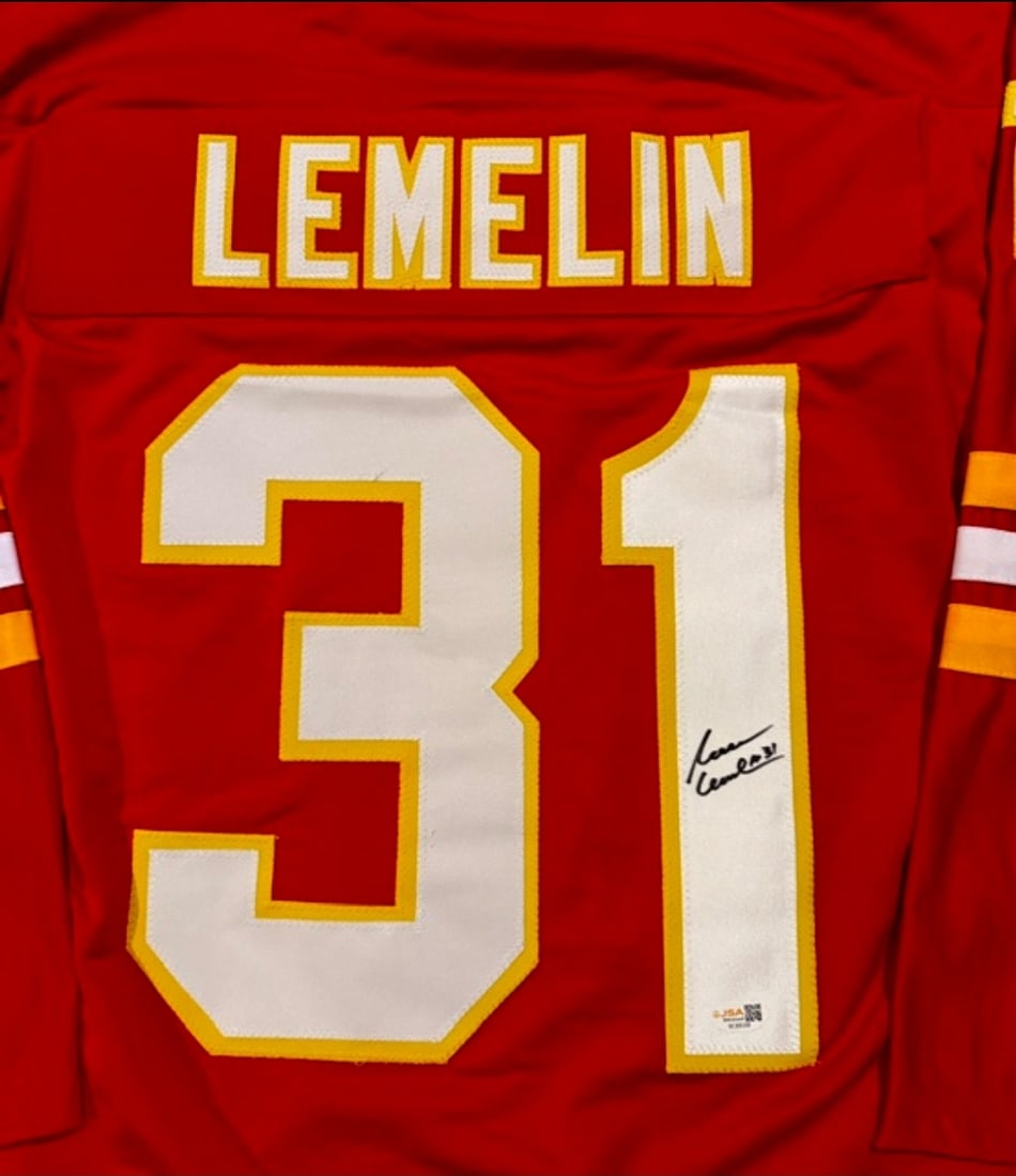 Reggie Lemelin Calgary Flames Autographed Custom Hockey Jersey JSA Hologram - 2