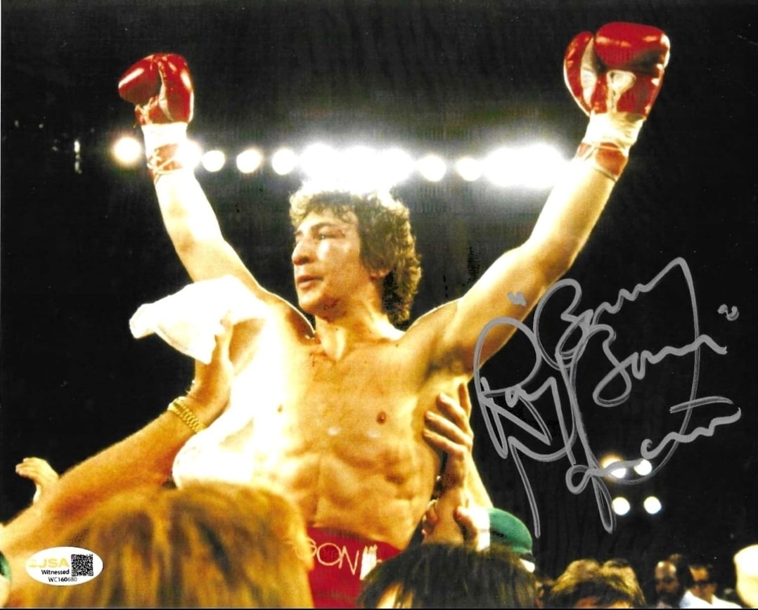 Ray Boom Boom Mancini Fmr Boxing Champion Autographed 8X10 Photo JSA Hologram: Ray "BOOM BOOM" Mancini Former NABF & WBA Lightweight Boxing Champion Autographed 8X10 Photo JSA Witnessed QR Hologram - Autograph Location & coa # may vary