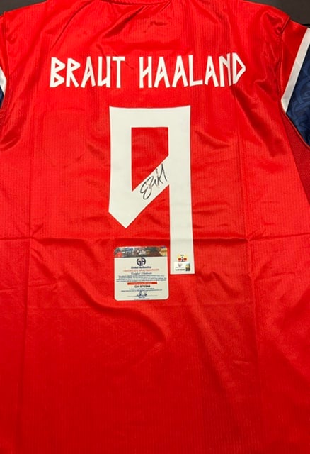 Erling Haaland Norway Autographed 2026 Puma FIFA World Cup Soccer Jersey coa - 2