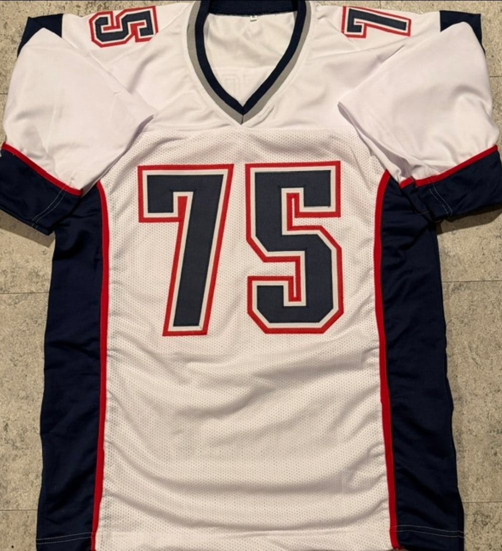 Vince Wilfork New England Patriots Autographed Custom Football Jersey coa - 3